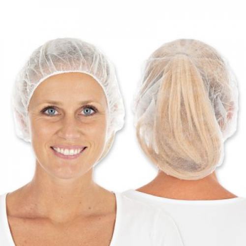 Baretthaube weiß PP Vlies Ø53,0cm luftdurchlässig